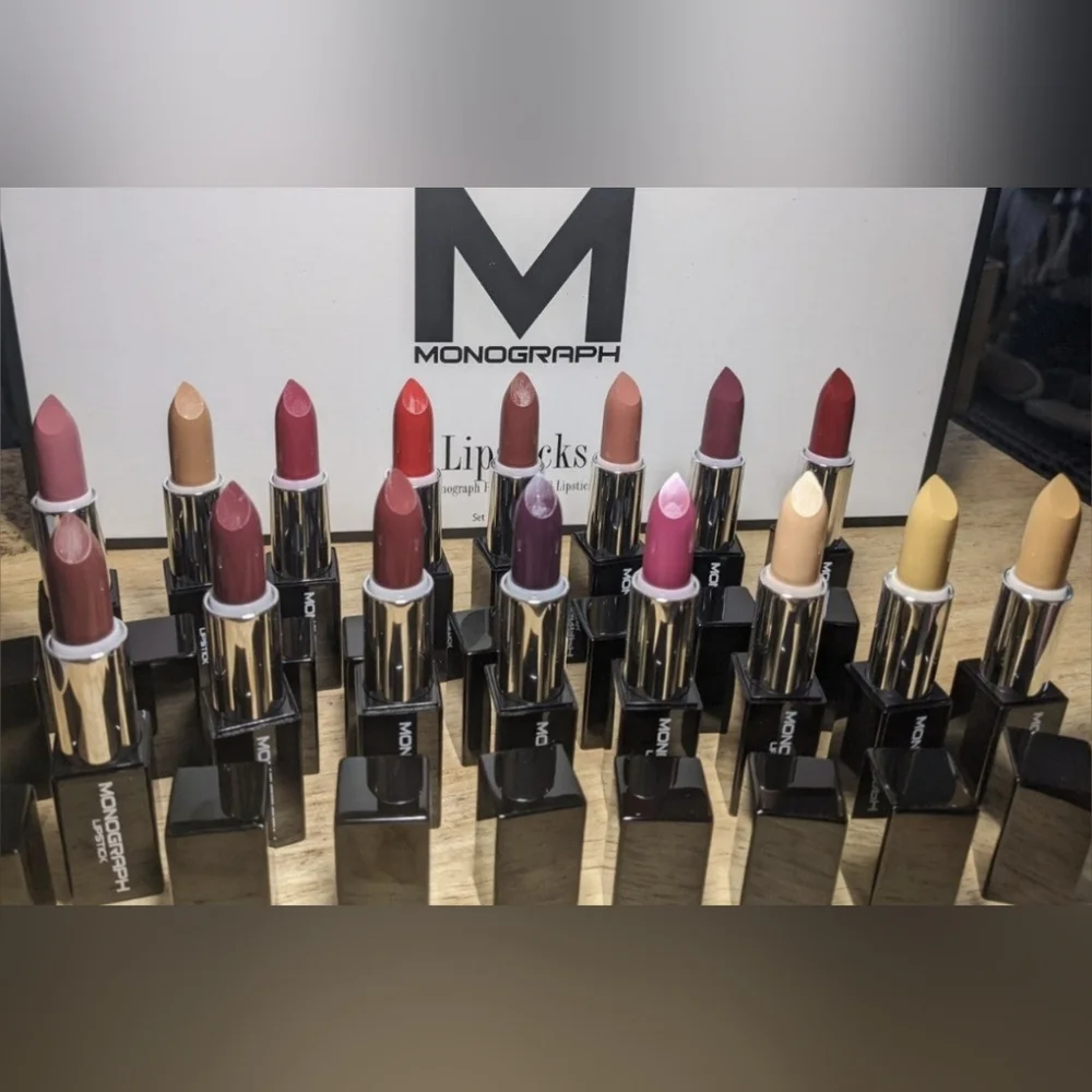 Lot of 16 Lipsticks by Artis Monograph portfolio Lipstick Full size &full set